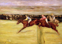 Копия картины "horse races" художника "либерман макс"