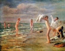 Картина "swimming boys" художника "либерман макс"