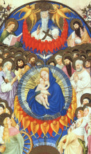 Картина "heavenly host" художника "лимбург (братья)"