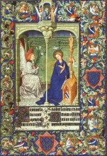 Копия картины "the annunciation" художника "лимбург (братья)"