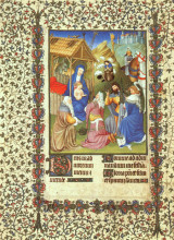 Копия картины "the adoration of the magi" художника "лимбург (братья)"
