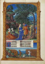 Картина "the flight into egypt" художника "лимбург (братья)"