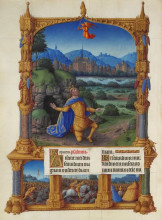 Репродукция картины "the penance of david" художника "лимбург (братья)"