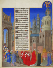 Репродукция картины "the procession of saint gregory" художника "лимбург (братья)"