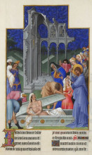 Картина "the raising of lazarus" художника "лимбург (братья)"