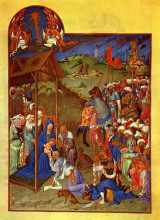 Копия картины "scene adoration of the magi" художника "лимбург (братья)"