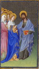 Картина "david foresees the mystic marriage of christ and the church" художника "лимбург (братья)"