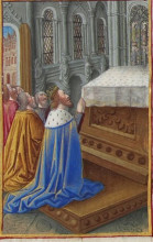 Картина "prayer of david" художника "лимбург (братья)"