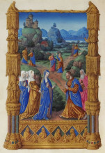 Репродукция картины "the apostles going forth to preach" художника "лимбург (братья)"