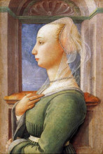 Картина "portrait of a woman" художника "липпи филиппо"