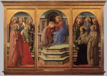 Картина "coronation of the virgin" художника "липпи филиппо"
