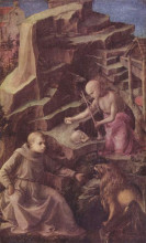 Картина "st. jerome in the desert" художника "липпи филиппо"