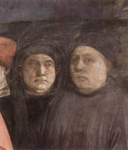 Репродукция картины "the funeral of st. stephen (detail)" художника "липпи филиппо"