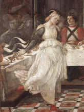 Картина "the feast of herod: salome&#39;s dance (detail)" художника "липпи филиппо"