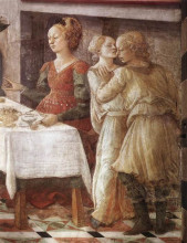 Картина "the feast of herod: salome&#39;s dance (detail)" художника "липпи филиппо"