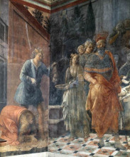 Репродукция картины "the beheading of john the baptis" художника "липпи филиппо"