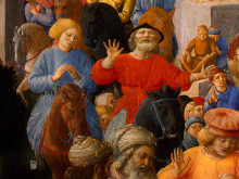 Копия картины "adoration of the magi (detail)" художника "липпи филиппо"