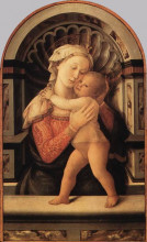 Копия картины "madonna and child" художника "липпи филиппо"