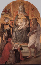 Картина "madonna del ceppo" художника "липпи филиппо"