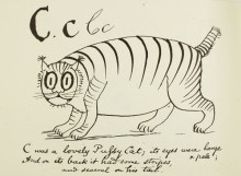 Репродукция картины "the letter c of the alphabet" художника "лир эдвард"
