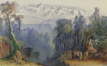 Копия картины "kinchinjunga from darjeeling, himalayas" художника "лир эдвард"