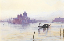 Картина "santa maria della salute from across the bacino, venice" художника "лир эдвард"