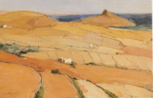 Копия картины "landscape of tinos" художника "литрас николаос"