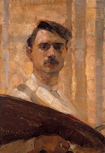 Репродукция картины "self portrait" художника "литрас николаос"