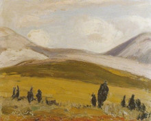 Копия картины "landscape of athens" художника "литрас николаос"