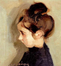 Копия картины "portrait of a little girl" художника "литрас николаос"