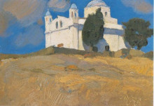 Картина "landscape, tinos" художника "литрас николаос"