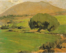 Картина "landscape of attica" художника "литрас николаос"