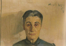 Картина "portrait of the painter&#39;s mother" художника "литрас николаос"