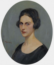 Копия картины "portrait of a woman" художника "литрас николаос"