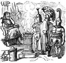 Картина "mucius sc&#230;vola before porsenna" художника "лич джон"