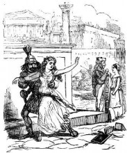 Картина "virginia carried off by a minion in the pay of appius" художника "лич джон"