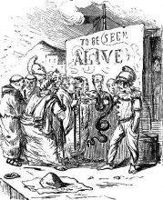 Репродукция картины "the ambassadors purchasing &#198;sculapius" художника "лич джон"