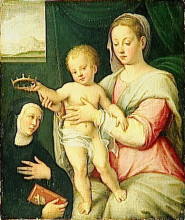Копия картины "virgin and child with saint" художника "лонги барбара"