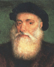 Копия картины "portrait of vasco da gama" художника "лопеш грегорио"