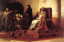 Копия картины "pope formosus and stephen vi - the cadaver synod" художника "лоран жан-поль"