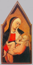 Копия картины "nursing madonna" художника "лоренцетти амброджо"