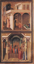 Картина "scenes of the life of st nicholas" художника "лоренцетти амброджо"