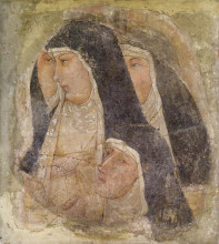 Копия картины "a group of four poor clares" художника "лоренцетти амброджо"