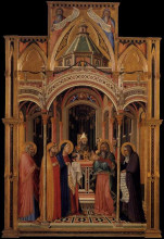Картина "the presentation in the temple" художника "лоренцетти амброджо"