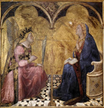 Репродукция картины "annunciation" художника "лоренцетти амброджо"