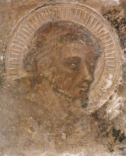 Репродукция картины "a freanciscan saint" художника "лоренцетти пьетро"