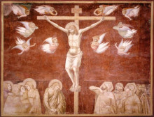 Картина "crucifixion" художника "лоренцетти пьетро"