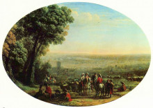Картина "the siege of la rochelle by louis xiii" художника "лоррен клод"