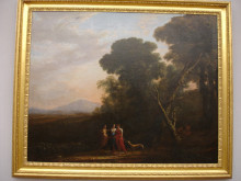 Репродукция картины "roman ideal landscape with cephalus, procris, and diana" художника "лоррен клод"