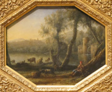 Копия картины "pastoral landscape" художника "лоррен клод"